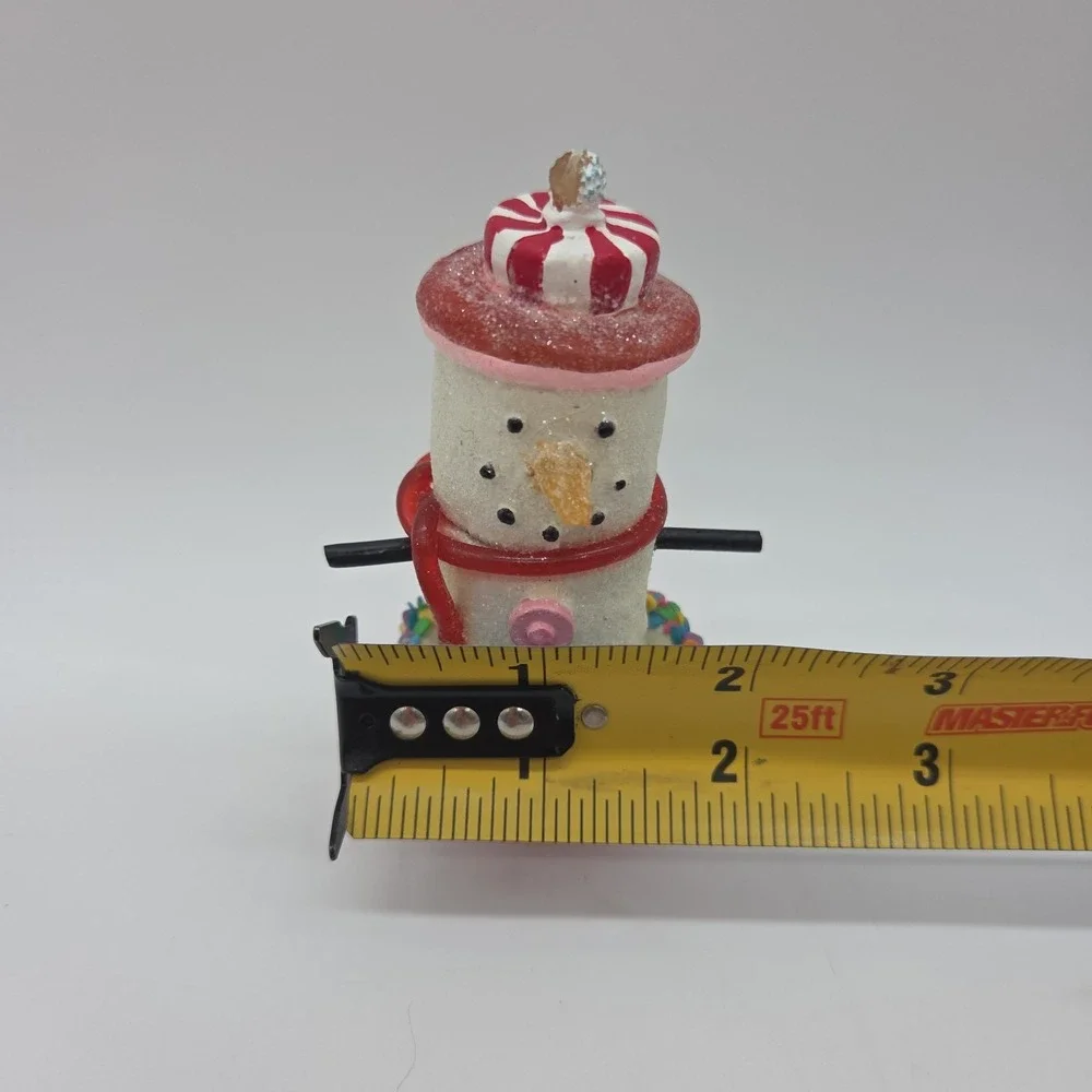 SCF S'more Snowman Ornament Cupcake Mint Candy 3.75